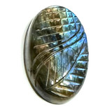 One of a Kind Carved Labradorite Cabochon-31 x 18mm
