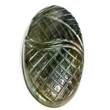 One of a Kind Carved Labradorite Cabochon-32 x 18mm