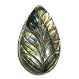 One of a Kind Carved Labradorite Cabochon-41 x 23mm