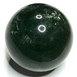 One of a Kind Green Fluorite with Rainbow Inclusions Sphere-2"