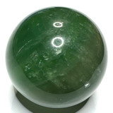 One of a Kind Green Fluorite with Rainbow Inclusions Sphere-2"-NC6543