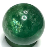 One of a Kind Green Fluorite with Rainbow Inclusions Sphere-2"-NC6544