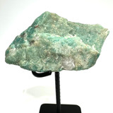 One of a Kind Amazonite Rough Cut Stone on a 3 1/4" Stand-3 x 1 1/2"