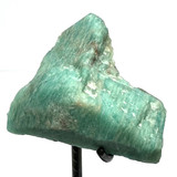 One of a Kind Amazonite Rough Cut Stone on a 3 1/4" Stand-2 1/4 x 2"