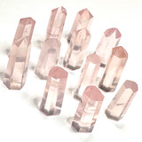 Rose Quartz Mini Tower Stones-A+ Grade-28 x 10mm Avg.