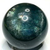 One of a Kind Blue Fluorite with Rainbow Inclusions Sphere-2"-NC6687