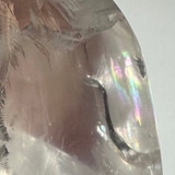 One of a Kind Quartz Crystal with Rainbow Inclusions Flame Tower-2 1/4 x 1 1/2"-NC6758