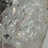 One of a Kind Quartz Crystal with Rainbow Inclusions Flame Tower-3 1/2 x 2"