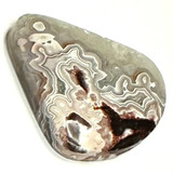 One of a Kind Crazy Lace Agate Cabochon-38 x 35 x 6mm