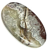 One of a Kind Crazy Lace Agate Cabochon-45 x 28 x 5mm