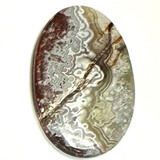 One of a Kind Crazy Lace Agate Cabochon-45 x 28 x 5mm