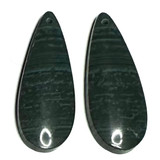 One of a Kind Indonesian Jade Pendant/Earring Pair-30 x 12mm-SP6817