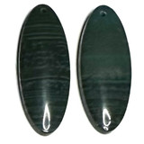 One of a Kind Indonesian Jade Pendant/Earring Pair-30 x 12mm-SP6818