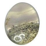 One of a Kind Moss Agate Cabochon-33 x 27mm