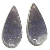 One of a Kind Grape Agate Earring/Pendant Pair-28 x 12mm-SP6884