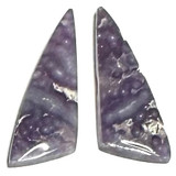 One of a Kind Grape Agate Earring/Pendant Pair-30 x 13mm-SP6890