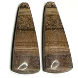 One of a Kind Desert Jasper Earring/Pendant Pair-36 x 12mm-SP6925