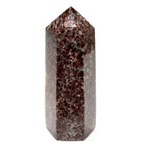 One of a Kind Garnet with Rainbow Inclusions Stone Tower-5 x 2"