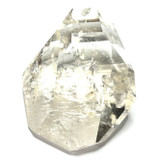 One of a Kind Lemurian Quartz Crystal with Rainbow Inclusions Freeform Stone-4 1/4 x 3"-NC7158