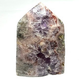 One of a Kind Pink Amethyst with Rainbows and Druzy Stone Tower-4 1/2 x 3"-NC7168