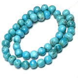 Kingman Turquoise Semi-Round Beads-4-5mm-SP7170