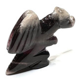 RARE-One of a Kind Vanderlei Barreto Carved Trapiche Amethyst Protecting Dragon-1 1/2 x 1 1/2"-NC7181