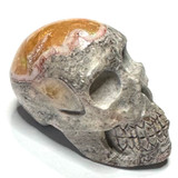 One of a Kind Mexican Fire Opal carved Skull-1 x 1/2"-NC7192