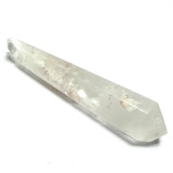 One of a Kind White Amphibole in Quartz Crystal Double Terminated Point-3 x 3/4"-NC7233