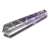 One of a Kind Faceted Amethyst Double Terminated Vogel Point-1  3/4 x 1/4"-NC7259