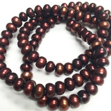 Garnet Center Drilled Freshwater Pearls