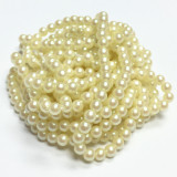 Vintage Buttercup Yellow Faux Pearls 4mm