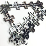 Abalone Cut-Out Cross Beads