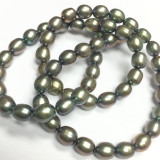 Whisper Green Freshwater Rice Pearl Beads - 5.5-6mm