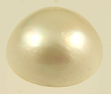 White Mabe Pearl Cabochon A Grade 16-17mm