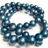 Freshwater Blissful Blue Potato Pearls-10-11mm