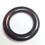 Vintage Bakelite Beads - Rootbeer Rings Large