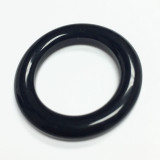 Vintage Bakelite Rings- Black-25mm O.D.
