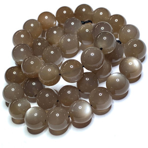 16mm Grade A #74167 337ct Large Peach Moonstone Round Beads ap 