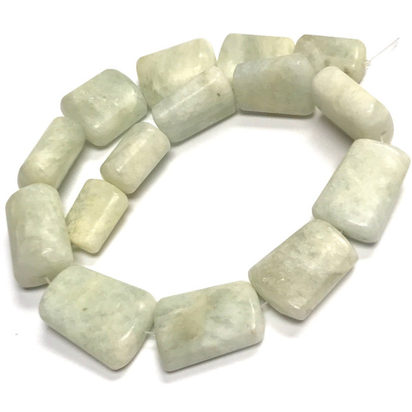 RARE Aquamarine Graduated Matte Finish Beads 