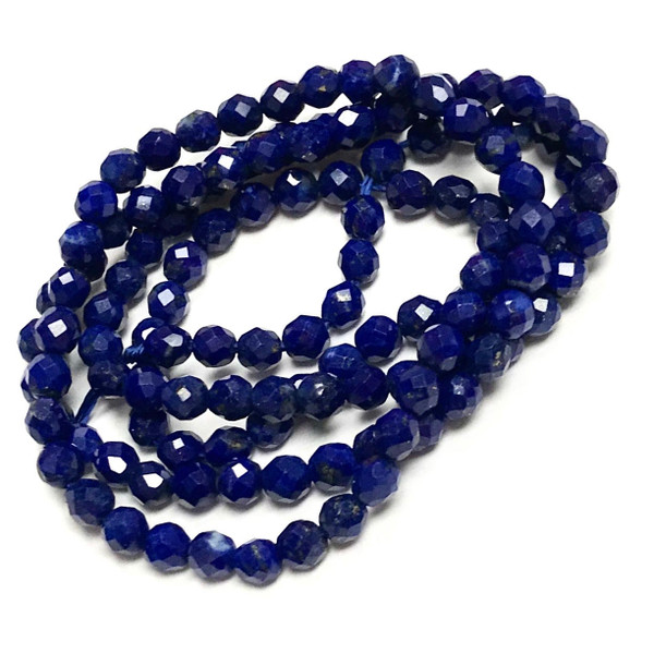 AA Grade Micro Diamond Cut Lapis Beads 