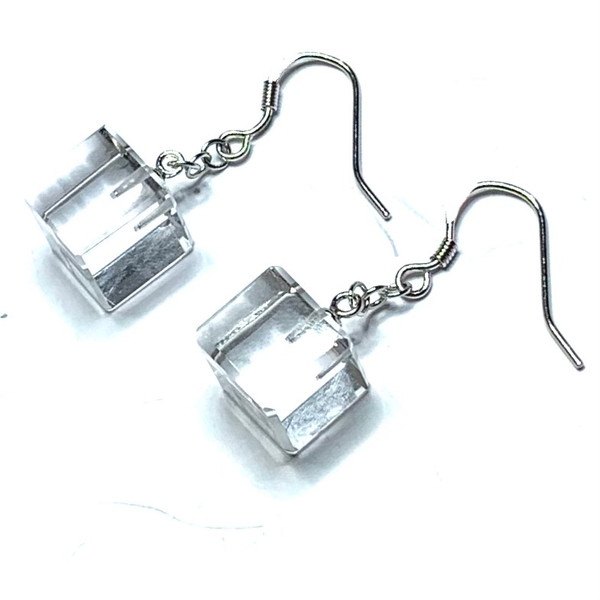 Celine Crystal Earrings Silver - Crystal Wedding Earrings