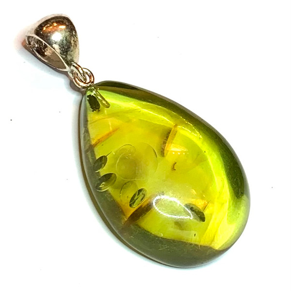 15,8 G Exquisite Baltic Amber Pendant, Blue-green Amber Drop Pendant With  Husks, Large Baltic Amber Pendant, Amber and Gold-plated Silver - Etsy |  Baltic amber jewelry, Amber jewelry, Silver fashion