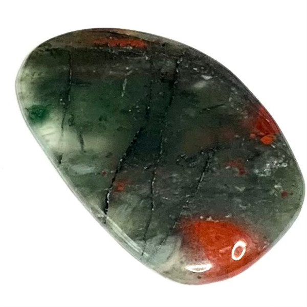 One of a Kind Freeform Bloodstone Cabochon-32 x 23mm