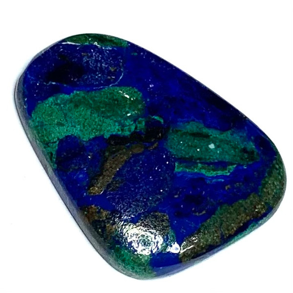 One of a Kind Azurite Malachite Freeform Cabochon-28 x 22mm-AAA Grade-#4 (CAB4112)