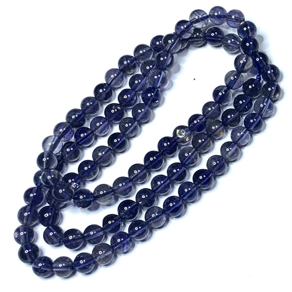 Iolite Highly Polished Round Beads-4mm (SP4868)