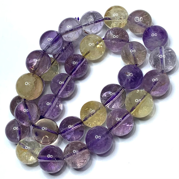 Ametrine Highly Polished Round Beads-12mm (SP5067)