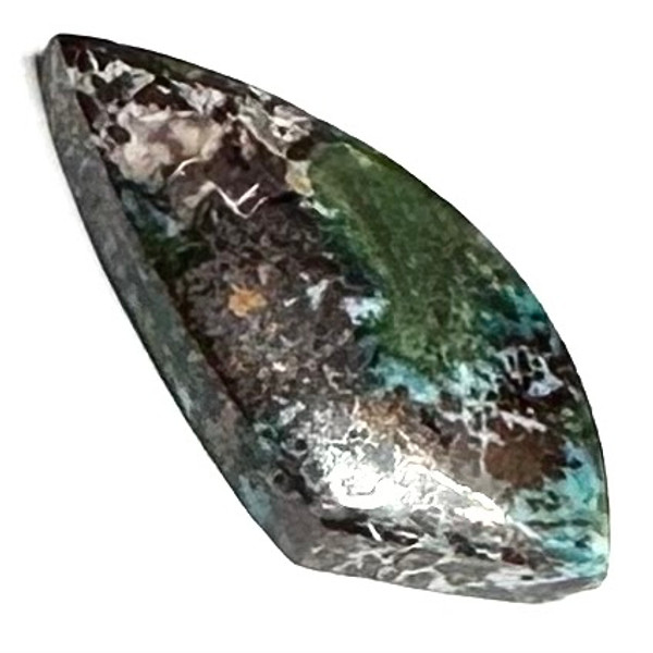 RARE-One of a Kind Cooper in Chrysocolla Cabochon-35 x 16mm (CAB5379)