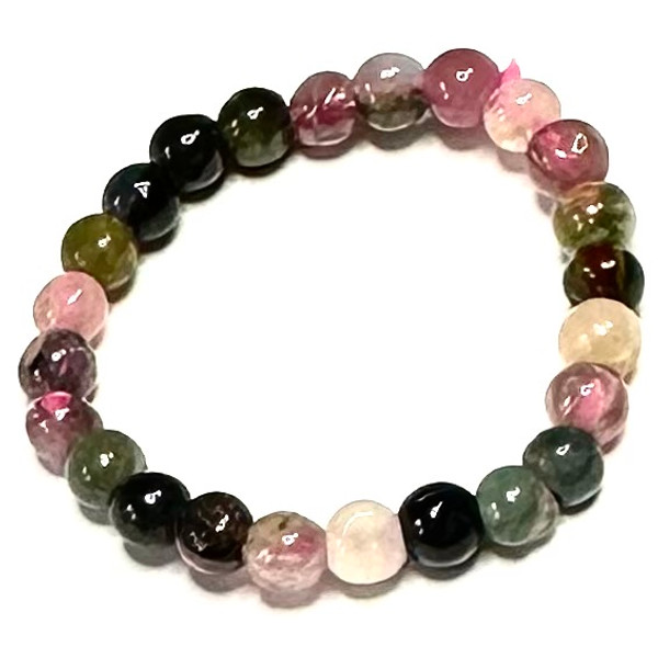 Tourmaline Bead Stretchy Ring-3mm