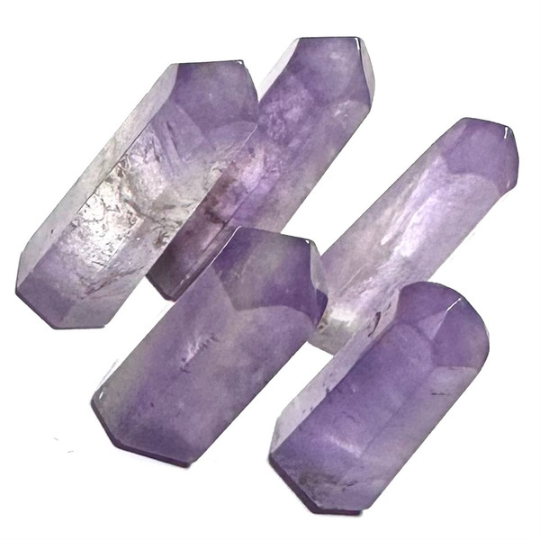 One of a Kind Amethyst Stone Tower Lot-5 Towers-32-42mm (NC5424)
