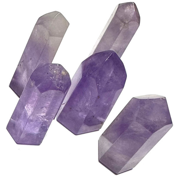 One of a Kind Amethyst Stone Tower Lot-5 Towers-32-37mm (NC5425)